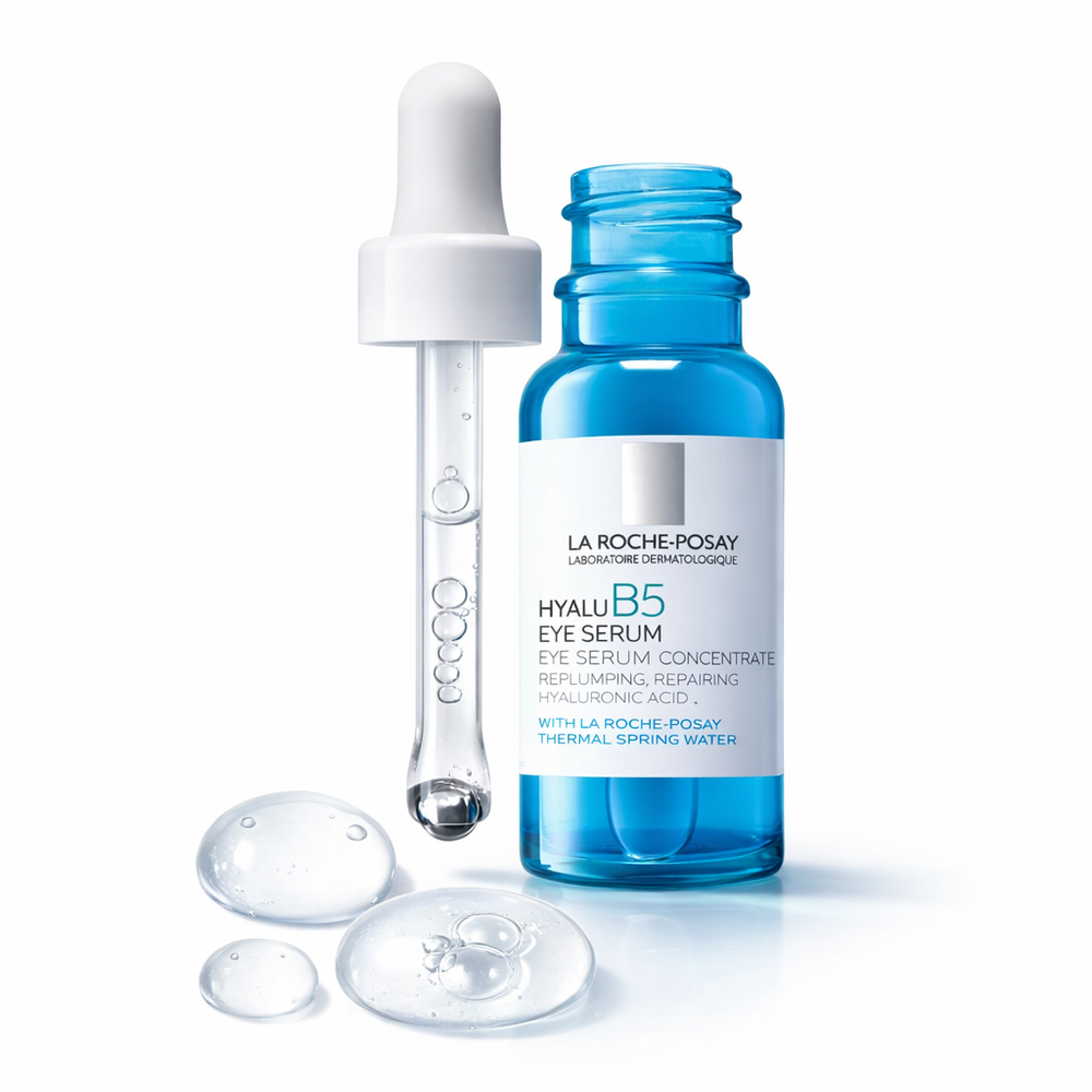 La Roche-Posay HyaluB5 eye serum on a white background