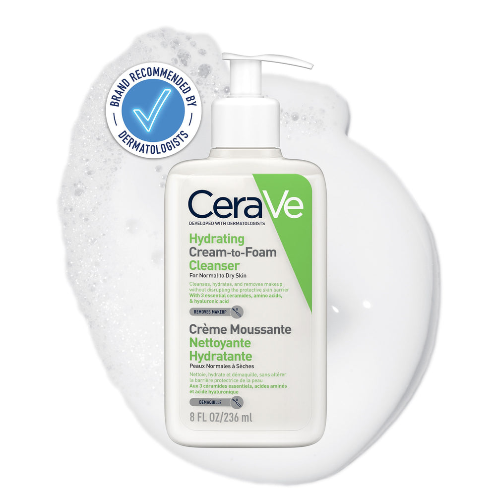 CeraVe Hydrating Cream-to-Foam Cleanser 236ml