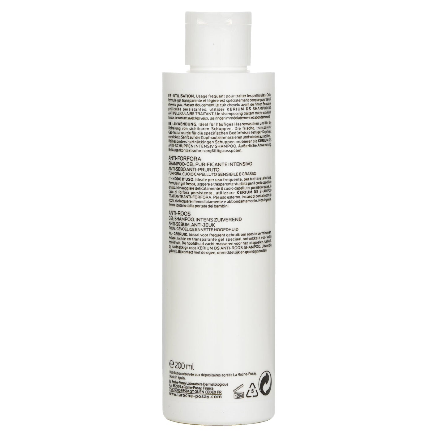 La Roche-Posay Kerium Oily Dandruff Gel Shampoo 200ml