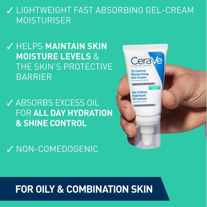 CeraVe Oil Control Gel Cream 52ml – suitable for oily skin