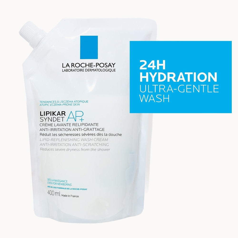 La Roche-Posay Lipikar Syndet AP+ Lipid-Replenishing Cream Wash Refill Pouch 400ml
