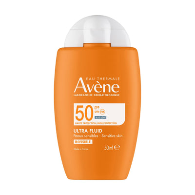 Avène Ultra Fluid Invisible SPF50 50ml — no white cast daily sunscreen