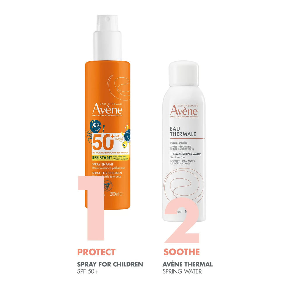 Avène Kids Sun Protection Spray SPF50+ 200ml — packaging detail