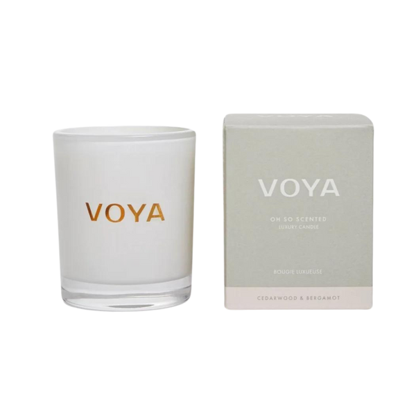VOYA Cedarwood & Bergamot Luxury Scented Candle 30cl