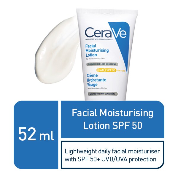 CeraVe AM Facial Moisturising Lotion SPF 50 52ml