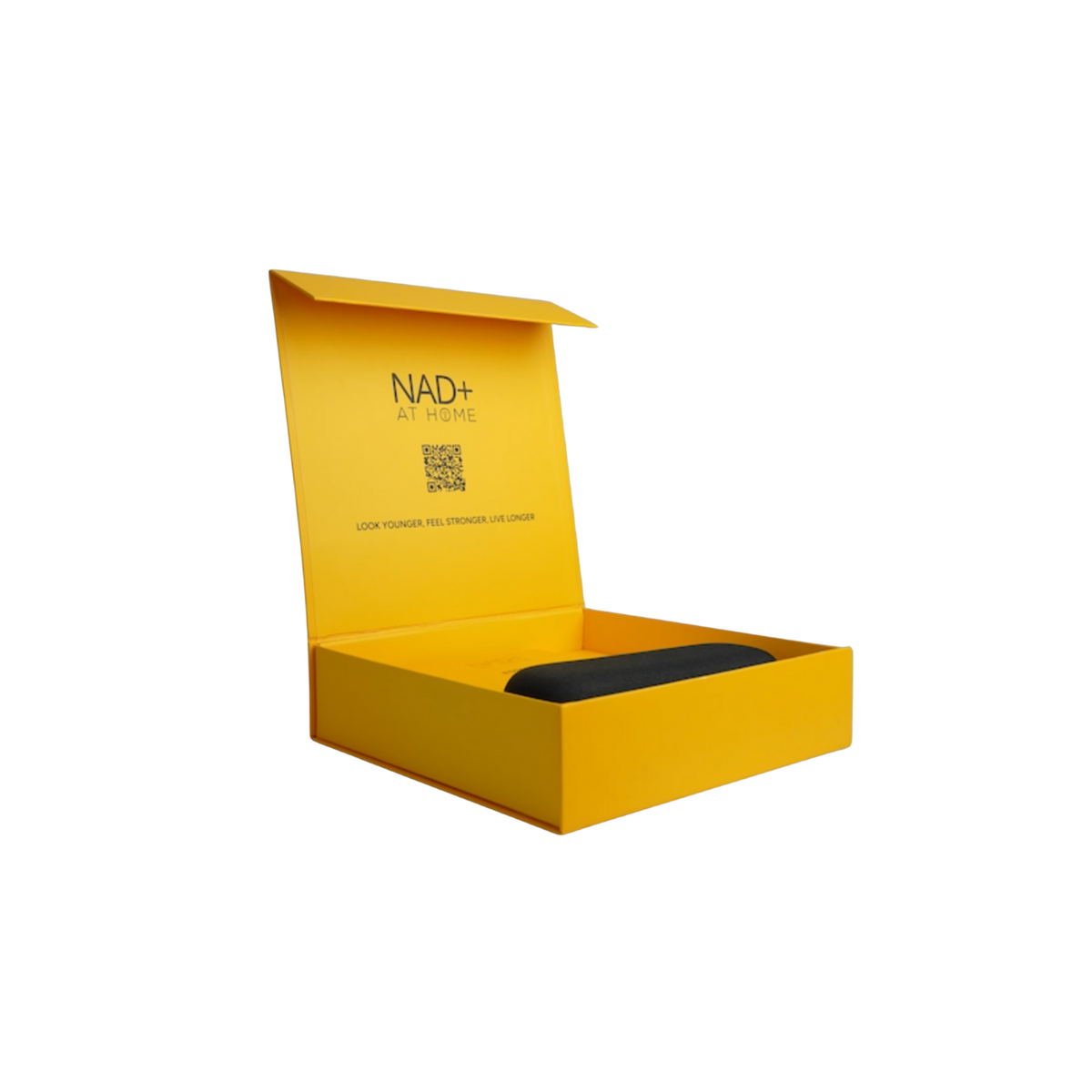 A NAD+ At Home Injection Pen kit including a premium auto-injector pen, two cartridges, a travel case, micro-needles, antibacterial wipes, and a sharps bin.