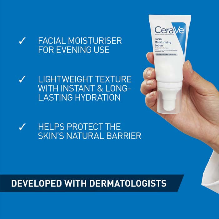 CeraVe PM Facial Moisturising Lotion 52ml – secondary view