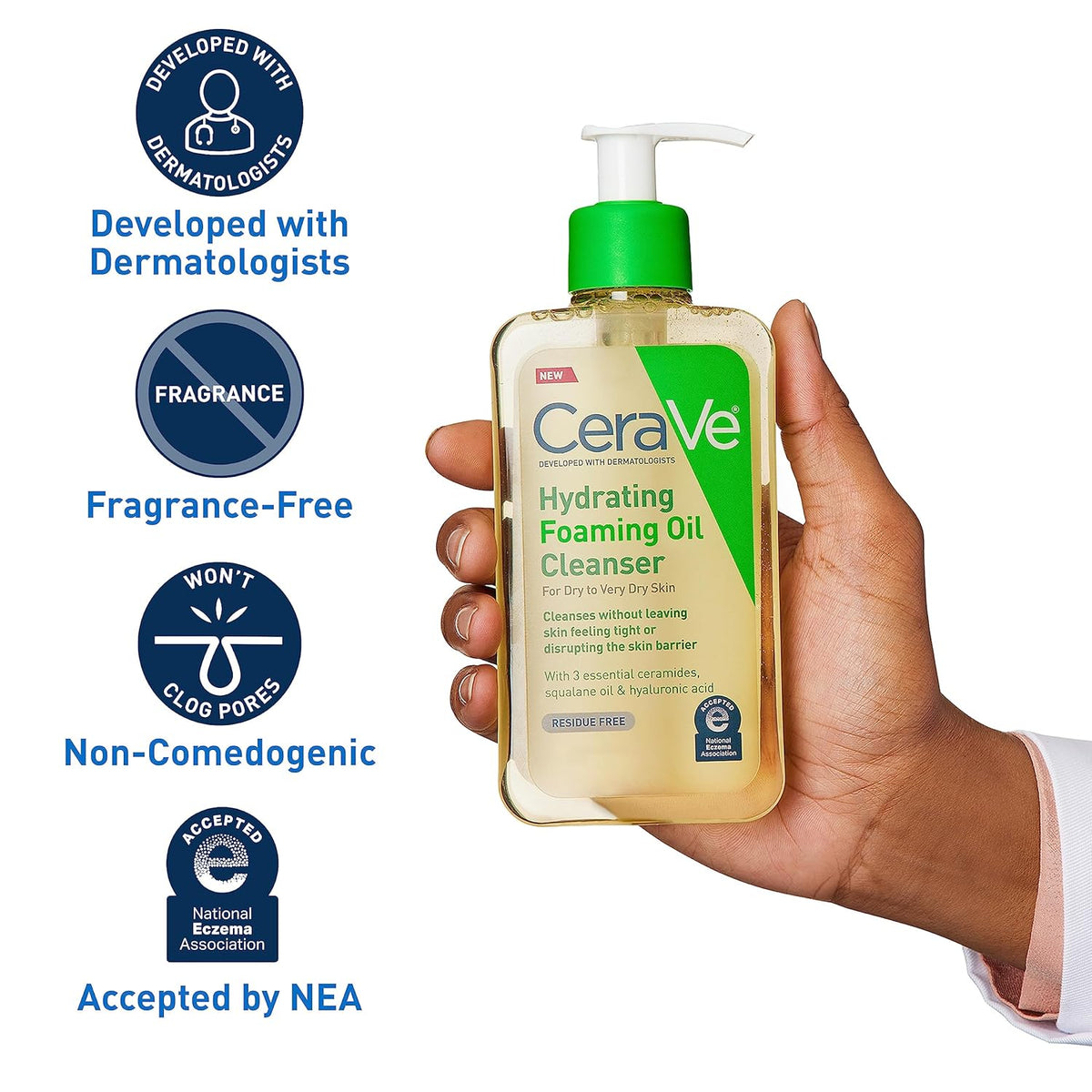 CeraVe Hydrating Foaming Oil Cleanser 236ml Squalane