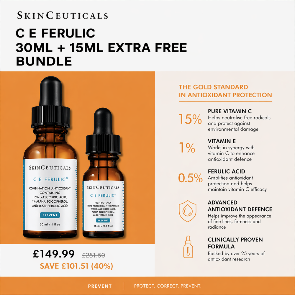 SkinCeuticals C E Ferulic 30ml + 15ml 50% Extra Free Bundle