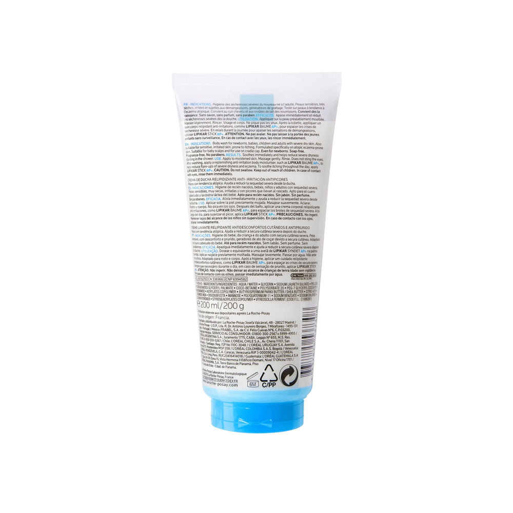 La Roche-Posay Lipikar Syndet AP+ Soothing Cream Wash For Eczema And Atopic Skin 200ml