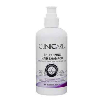 ClinicCare Energizing Hair Shampoo bottle on a white background