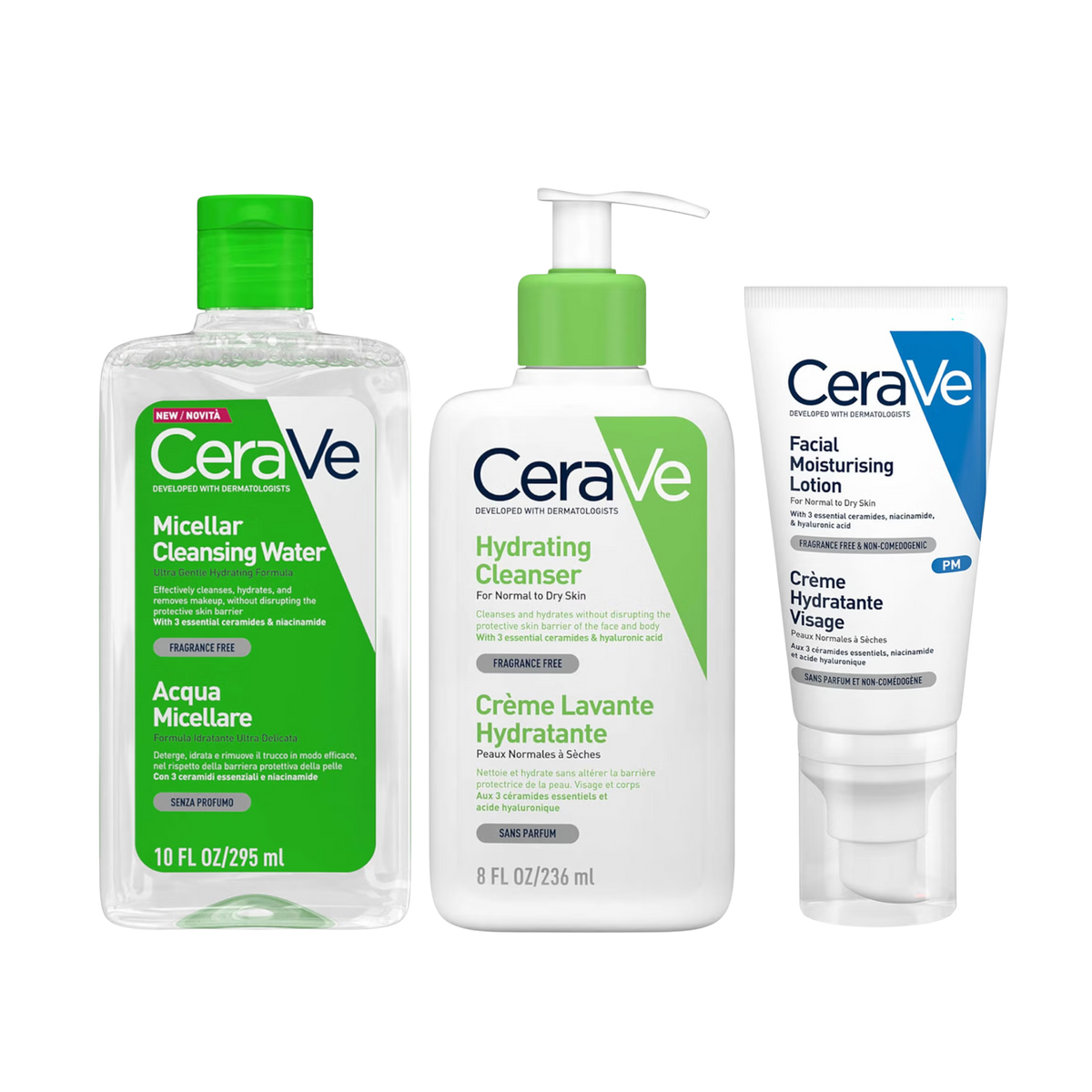 CeraVeHydrating 3Step Cleanse Bundle