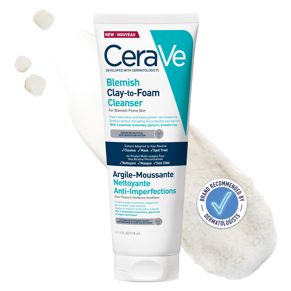 CeraVe Blemish Clay To Foam Cleanser 118ml