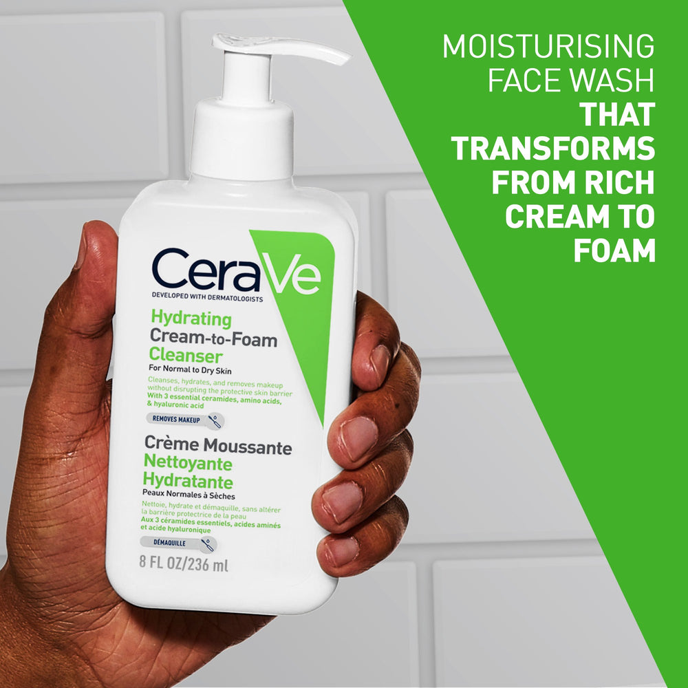 CeraVe Hydrating Cream-to-Foam Cleanser 236ml