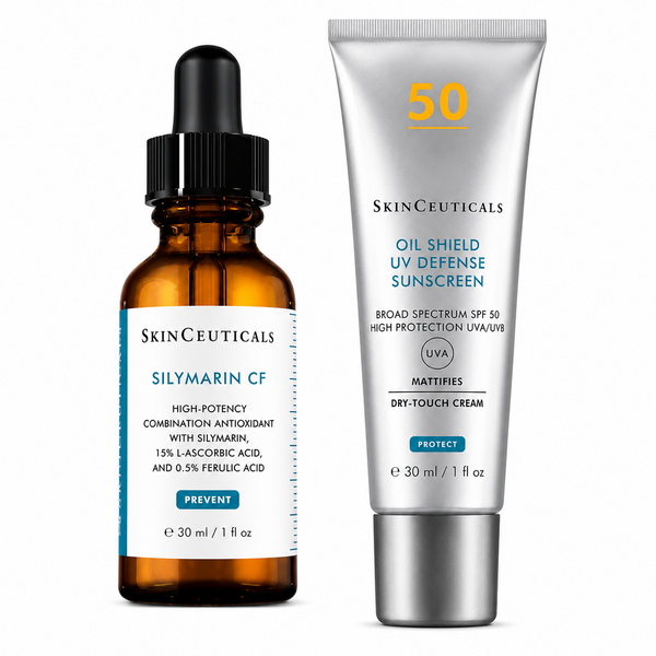 SkinCeuticals Silymarin CF 30ml + Oil Shield UV Defense SPF50 30ml Duo