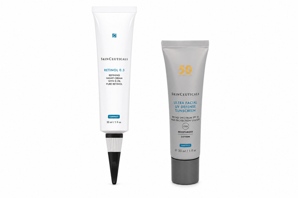 SkinCeuticals Retinol 0.3 30ml + SkinCeuticals Ultra Facial UV Defense SPF 50 30ml Bundle