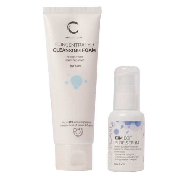 ClinicCare Power Pairs: The Best Sellers Pure Serum + Concentrated Cleansing Foam