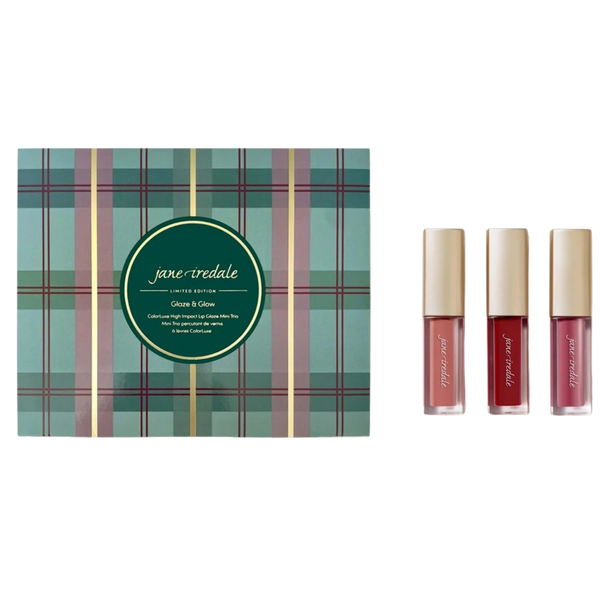 Jane Iredale Glaze & Glow Colorluxe High Impact Lip Glaze Trio Kit