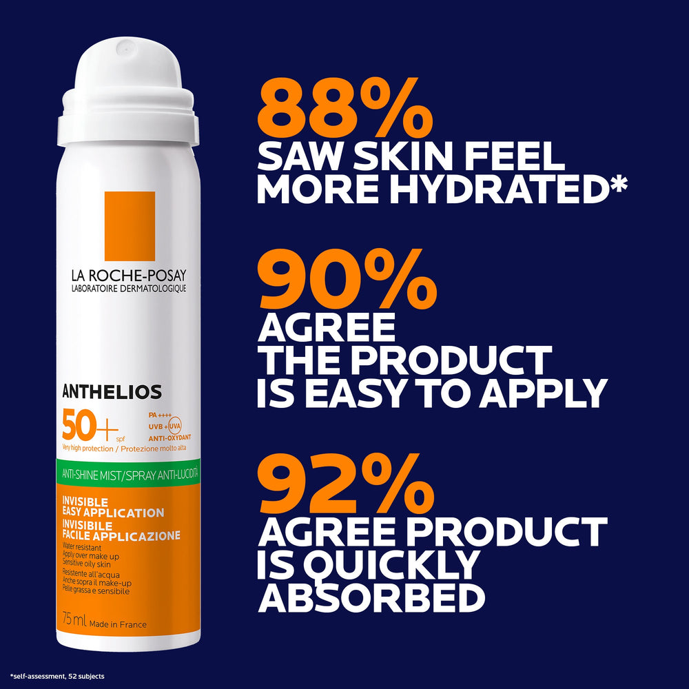 La Roche-Posay Anthelios Invisible Anti-Shine Mist Sunscreen SPF50 75ml