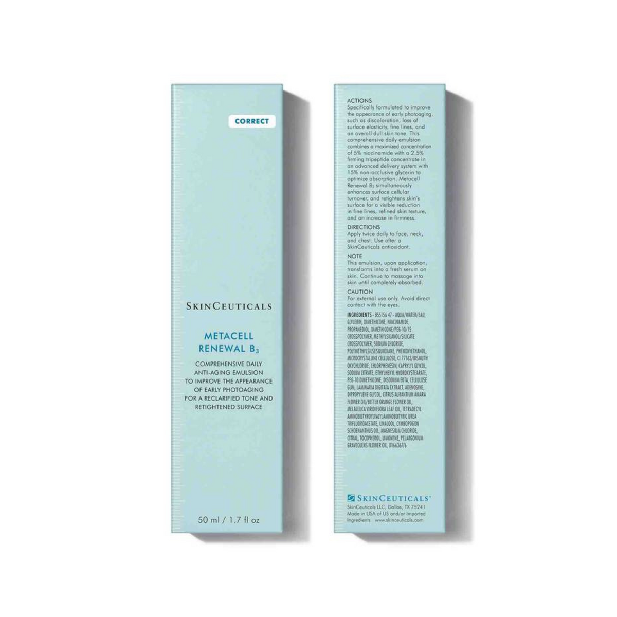 SkinCeuticals Metacell Renewal B3 50ml + FREE Hydrating B5 15ml Bundle