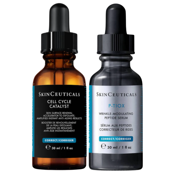 Skinceuticals Glass Skin Power Pair Cell Cycle Catalyst 30ml and P-Tiox 30ml