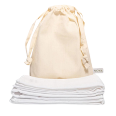 VOYA Organic Facial Cloths X3