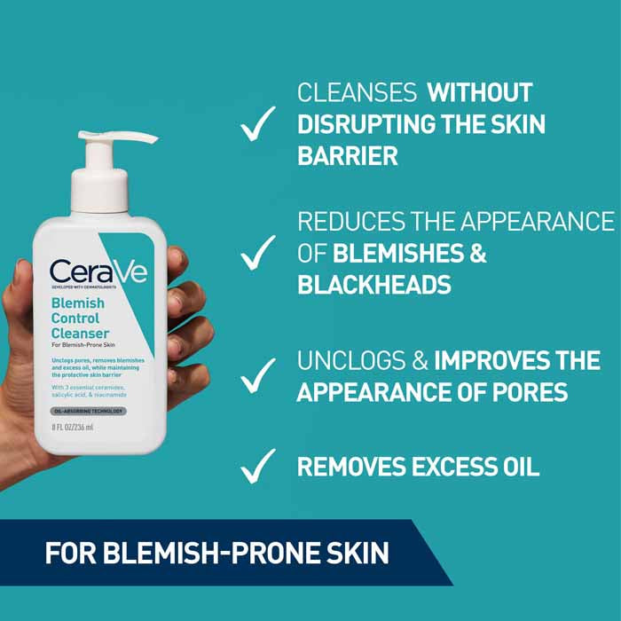 CeraVe Blemish Control Cleanser 236ml – ingredients view
