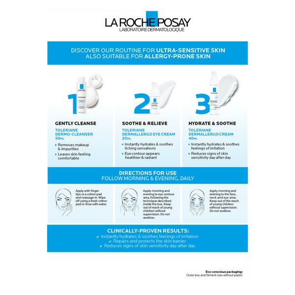 La Roche-Posay Toleriane Dermallergo SOS 3-Step Kit