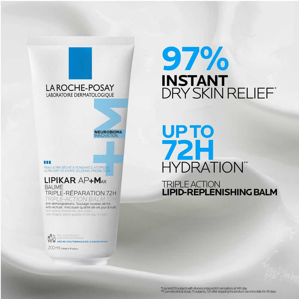 La Roche-Posay Lipikar AP+MAX Triple-Action Balm For Ultra-Dry to Topic Eczema-Prone Skin 200ML