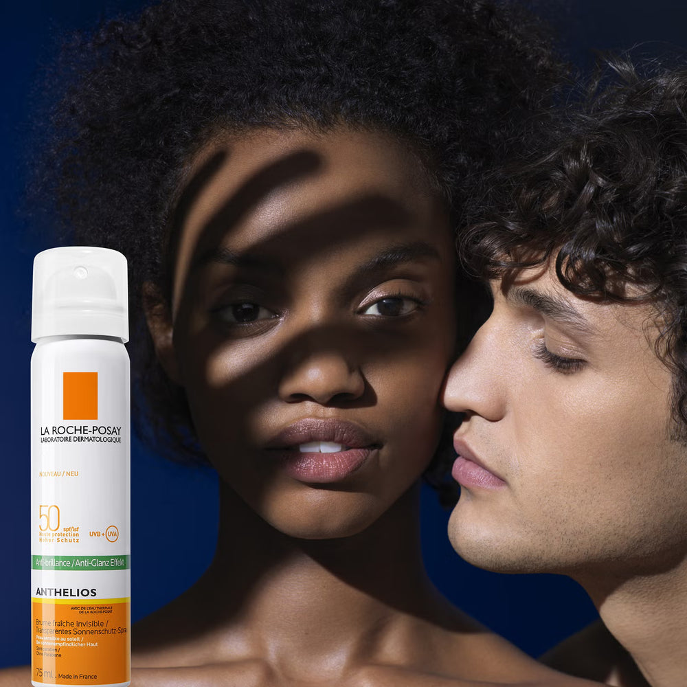 La Roche-Posay Anthelios Anti-Shine Sun Protection Invisible SPF50+ Face Mist 75ml Duo
