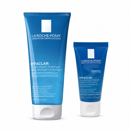 La Roche-Posay Effaclar Purifying Foaming Gel 200ml + Free 50ml Bundle