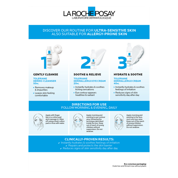 La Roche-Posay Toleriane Dermallergo SOS 3-Step Kit