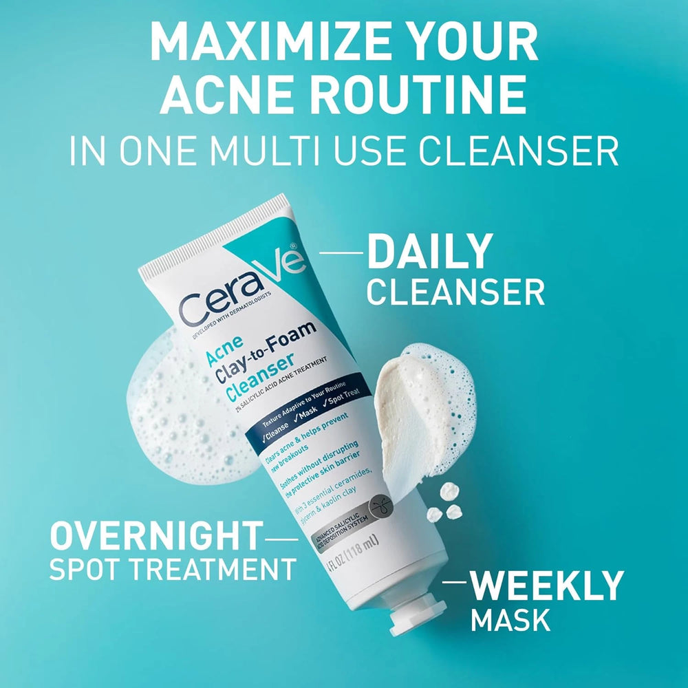 CeraVe Blemish Clay To Foam Cleanser 118ml