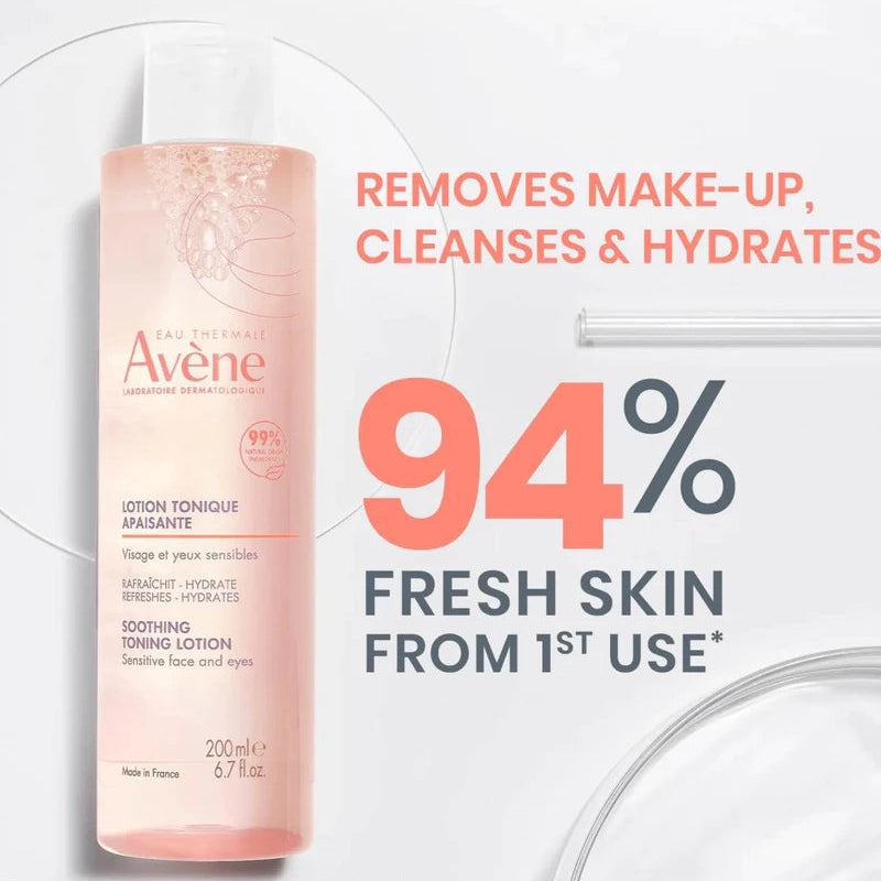 Avène Soothing Toning Lotion 200ml — formula and texture