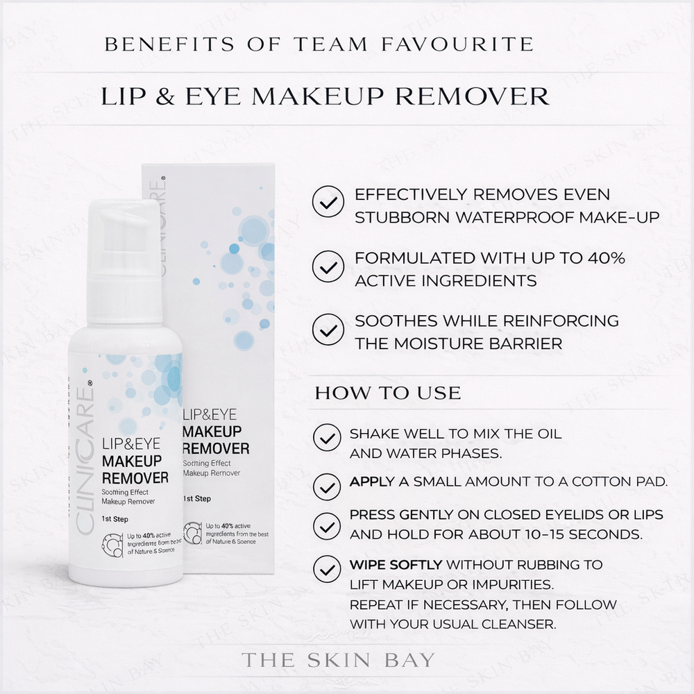 ClinicCare Lip & Eye Make-Up Remover 100ml ClinicCare