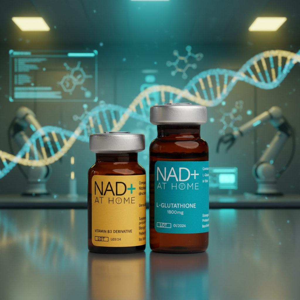 NAD+ AT HOME + L-Glutathione Wellness Combo