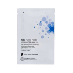 ClinicCare X3M Pure Acne Pore Minimizer Charcoal Sheet Mask x5