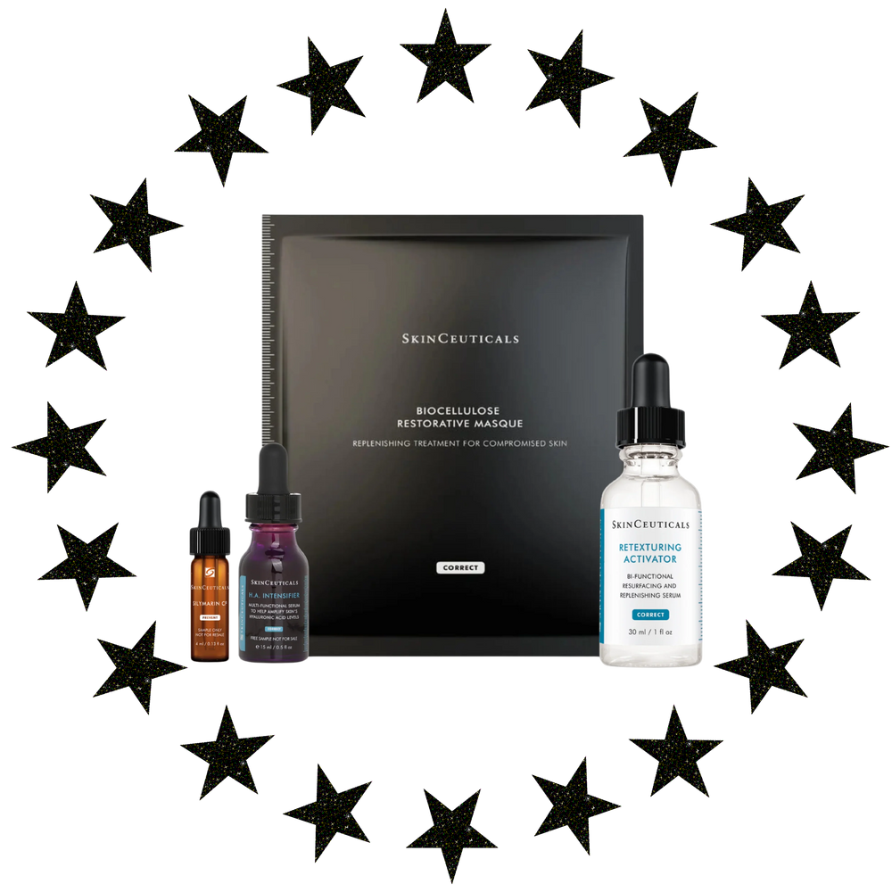 Skinceuticals Skin Barrier Strengthening Bundle, Biocellulose Mask + Retexurising Activator 30ml