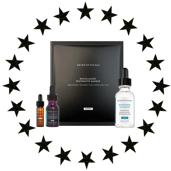 Skinceuticals Skin Barrier Strengthening Bundle, Biocellulose Mask + Retexurising Activator 30ml