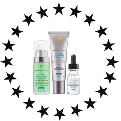 Skinceuticals Oily Skin Bundle, Oil Shield SPF 50 30ml + Blemish + Age Defense 15ml + Phyto A+ 30ml