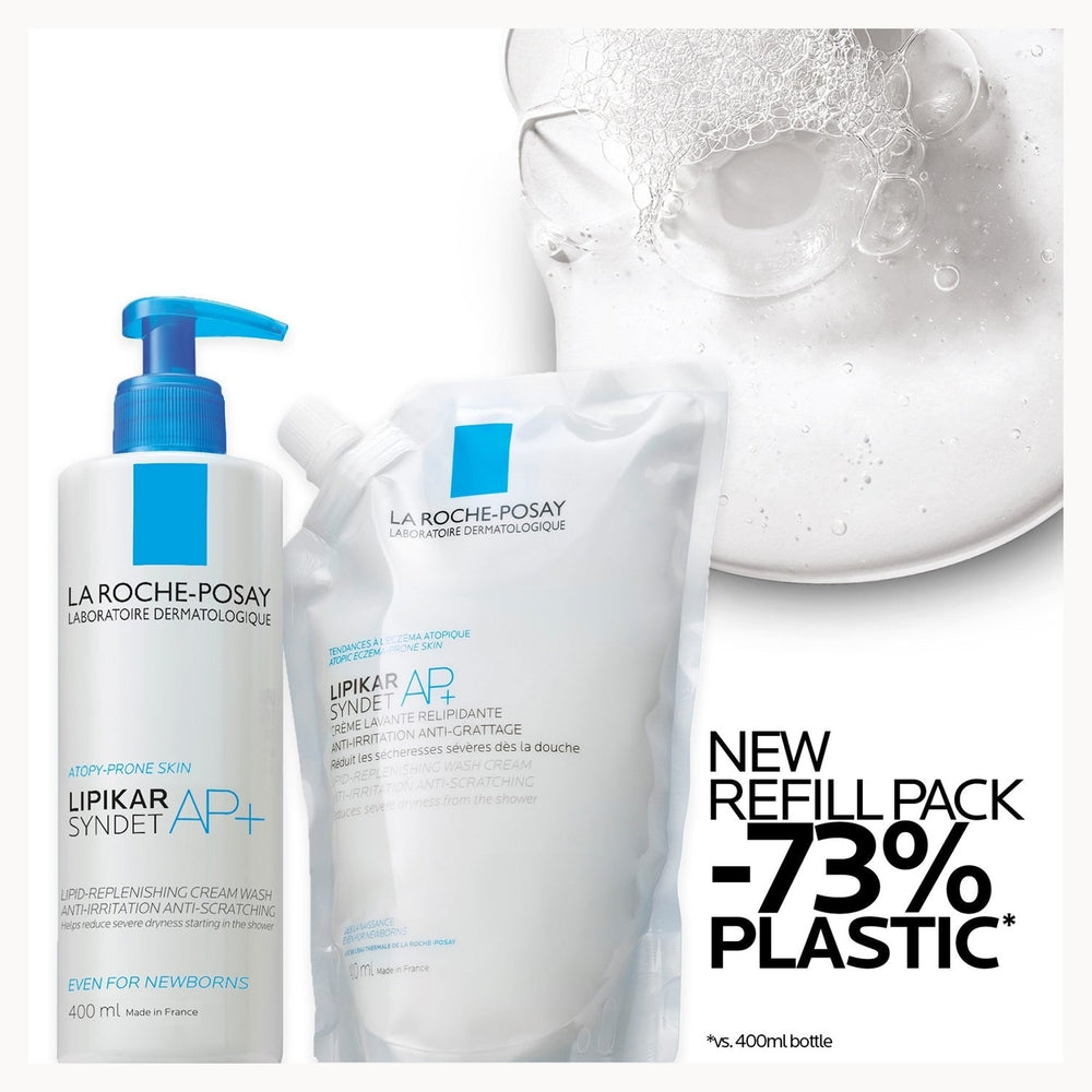 La Roche-Posay Lipikar Syndet AP+ Lipid-Replenishing Cream Wash Refill Pouch 400ml