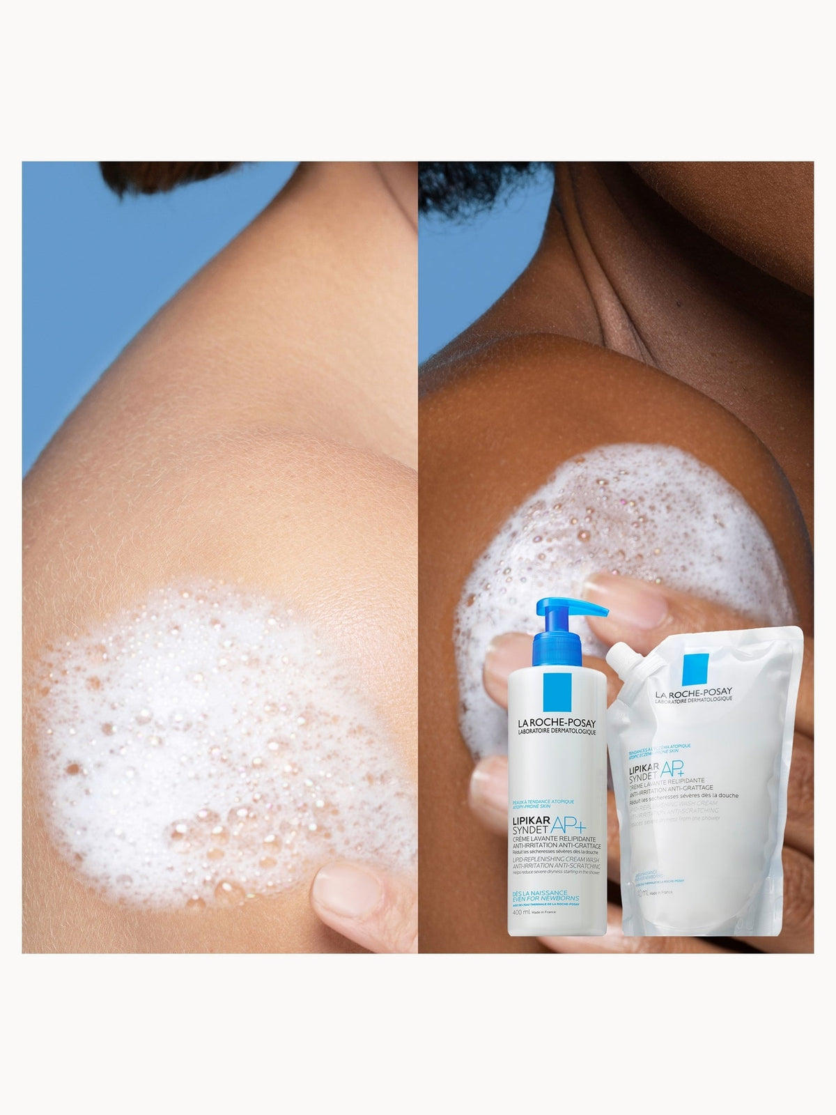 La Roche-Posay Lipikar Syndet AP+ Lipid-Replenishing Cream Wash Refill Pouch 400ml