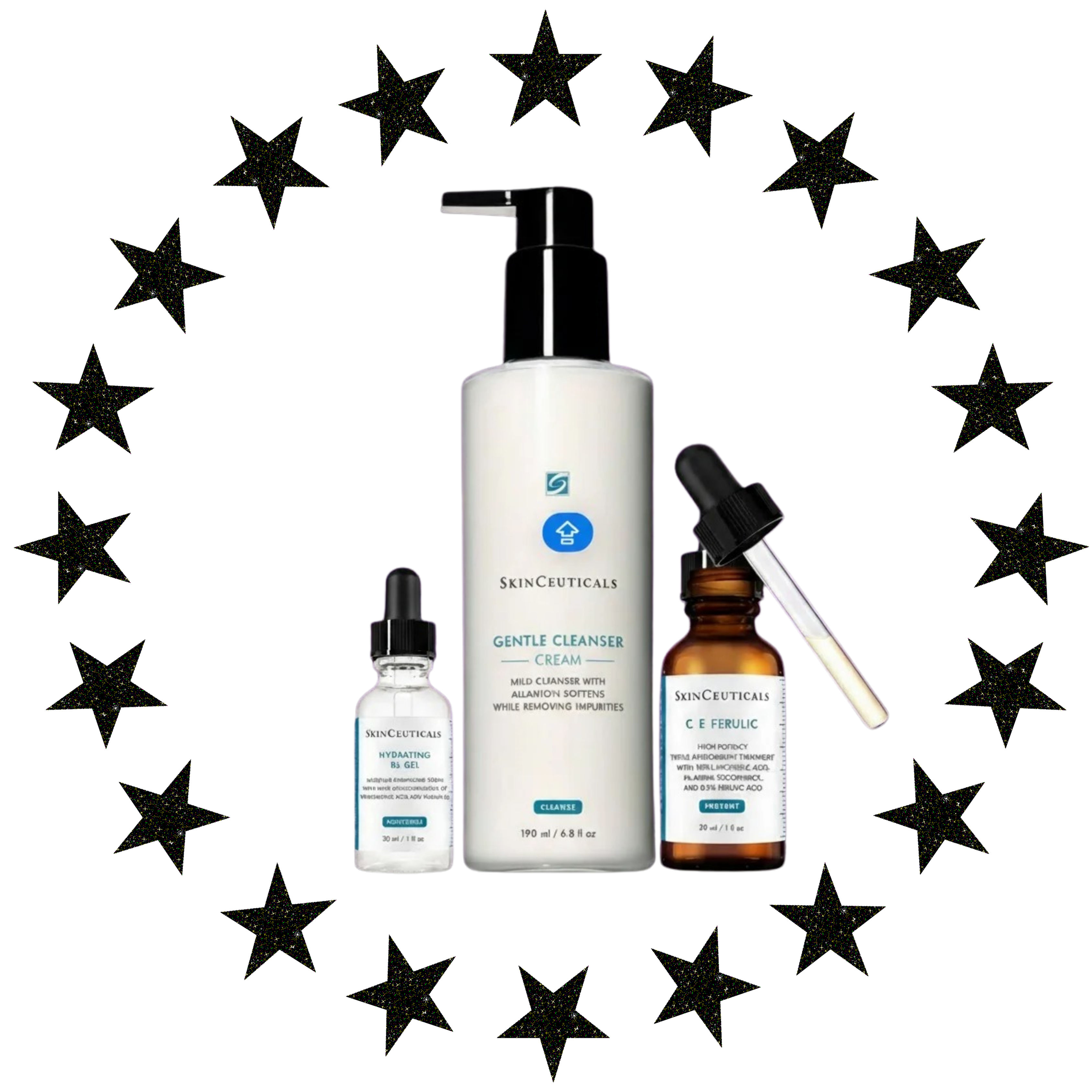 Skinceuticals Hydrate & Brighten Bundle  CE Ferulic 30ml + Gentle Cleanser Cream 190ml + Hydrating B5 15ml