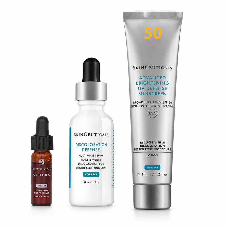 SkinCeuticals Discolouration Defense Serum 30ml + Advanced Brightening UV Defense SPF50 Bundle