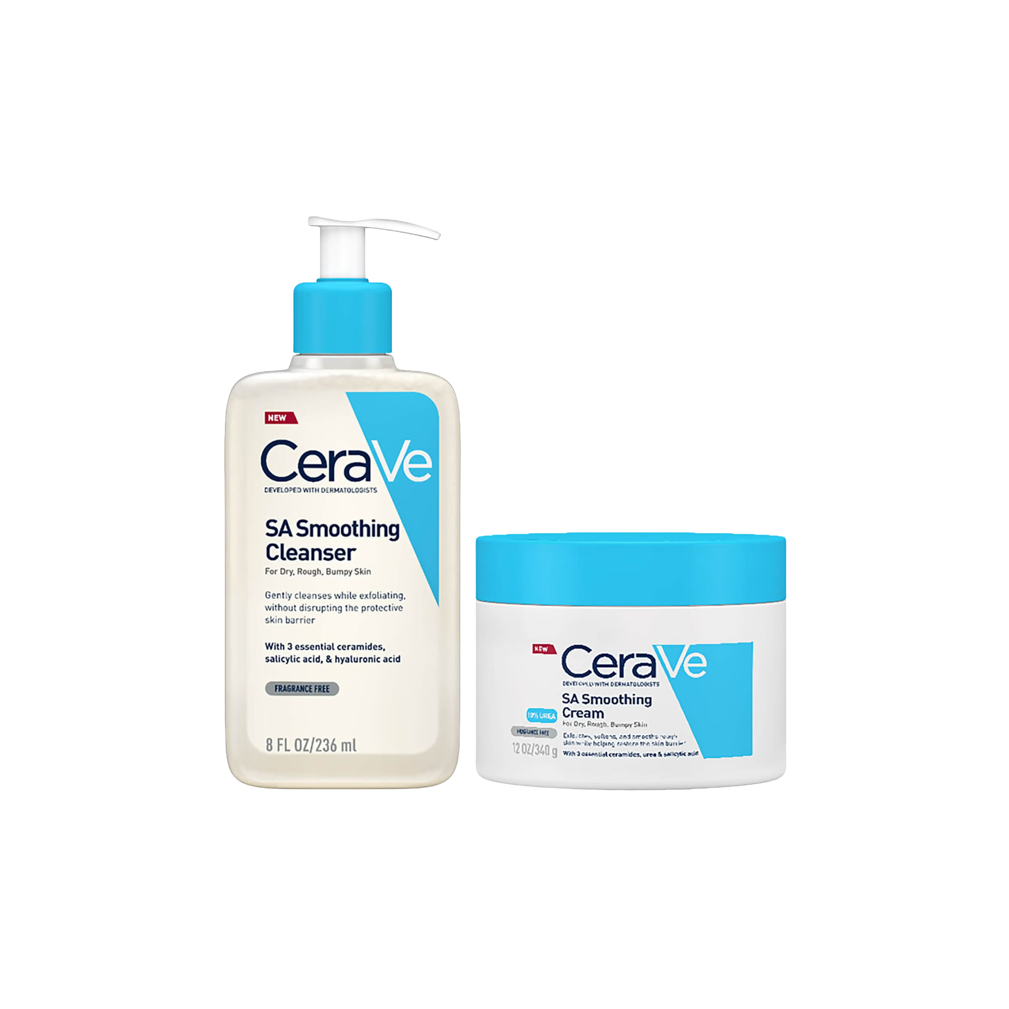Cerave Bundle SA Cleanser + SSA Smoothing Cream 