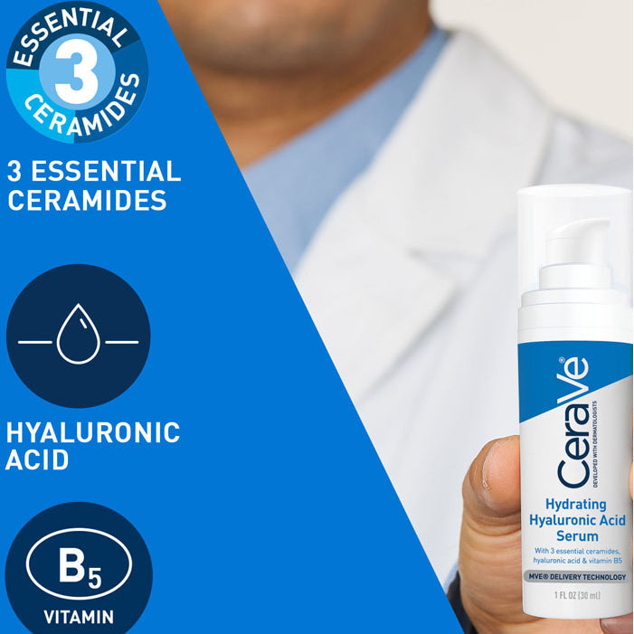 CeraVe Hydrating Hyaluronic Acid Serum 30ml – application view