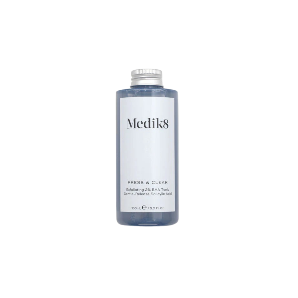 press and clear refill medik8 bottle