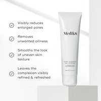 Medik8 Pore Cleanse Gel Intense tube image on white background with product benefits listed