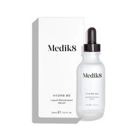 Medik8 serum bottle and packaging on a white background