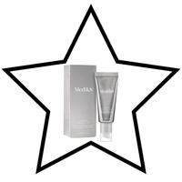 Medik8 skincare products inside a star-shaped border on a white background